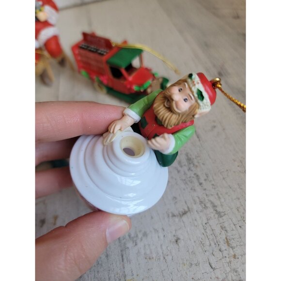Vintage coca cola delivery truck variety Santa elf walrus ornament Xmas set - Picture 6 of 8